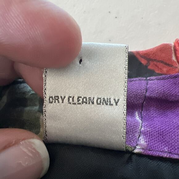 Chico's 2 chicos large Multicolor Art layered jacket Button Up Silk linen shirt - Picture 8 of 9